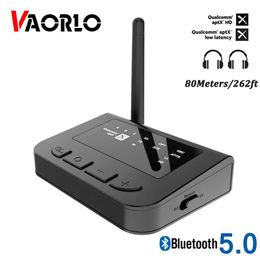 Connectors 262ft/80m Long Range Aptx Hd Low Latency Bluetooth 5.0 Audio Receiver Transmitter Tv Bypass Spdif Rca Aux 3.5mm Wireless Adapter