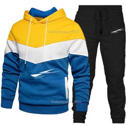 Designer hoodie men sweat suit Men's Set Designer Tracksuits Suit Tide Letters Print High Street Loose Hoodies and Sweatpants Sets Casual Sports Suits S-3XL