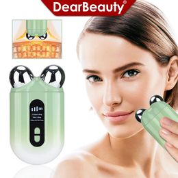 EMS Massager Roller Microcurrent Face Lifting Machine VFace Skin Rejuvenation AntiWrinkle Beauty Device 240106
