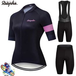 Cycling Jersey Sets Raphaful Cycling Team Jersey Bike Suit With Shorts Set Ropa Ciclismo MTB Summer Bicycling Women Cycling Maillot Outdoor ClothingL240108