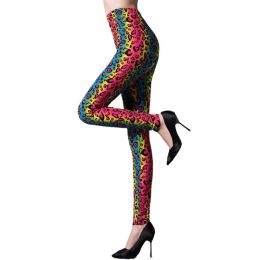 Leopard Print Jeggings Push Up High Waist Pants Sexy Leggings Women Polyester Spandex Elasticity Workout Leggin Drop