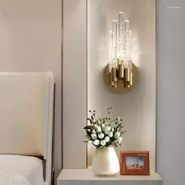 Wall Lamps Postmodern Minimalist And Luxurious Creative Glass Lamp For Bedroom Living Room Study Dining Stairs Corridor