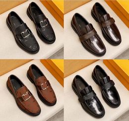 Brand Leather Shoes Men Breathable Business Formal Dress Shoes Male Office Wedding Flats Footwear British Style Wild Mocassin