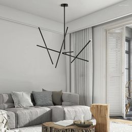 Pendant Lamps Post-modern Creative Chandelier Nordic Personality Living Room Dining Lamp Designer Study Branch Modeling