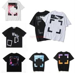 Offs Summer Designer Fashion Luxurys Clothing Mens and Women Loose Tees Tops Man Casual Street Graffiti Sweatshirt Men's Tshirts White Red Green