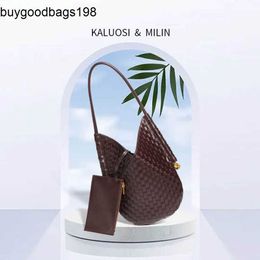 BottegaaVenetaa Solstice Bags Handmade Woven Handheld Underarm Special Care Bag New Style Loyal Luxury Fashion Bucket One Shoulder Commuter