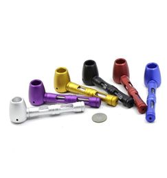 Tobacco Pipe Smoking Tools New Metal Aluminum Alloy Pipe Length 120 MM Smoking Accessories Various Colors246p2756335