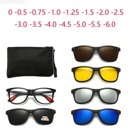Sunglasses Magnet Sunglasses Lens Men Myopia Sports Driving Glasses Customize Prescription 0 1 1.5 2 2.5 3 3.5 4 5 6.0
