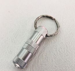 Latest metal Thread Cigar Cutters Scissors Keychain RIng Punch Smoking Accessories Tool Splitter Key Chain Drill tips Oil Rigs