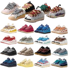 Shoes 2024 Running Designer Shoes Mesh Shoes Boot Men Women Laceup Extraordinary Sneaker Embossed Leather Curb Sneakers Calfskin Rubber Nappa platformsole Shoe