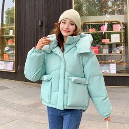 Women's Trench Coats Womens Winter Down Jackets Baggy Comfortable Coat Thickening Warm Female Hooded Puffer Cotton Padded Jacket Outwear