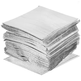 Dinnerware 50 Pcs Aluminium Foil Insulation Bag Insulated Pouch Delivery Thicken Convenient