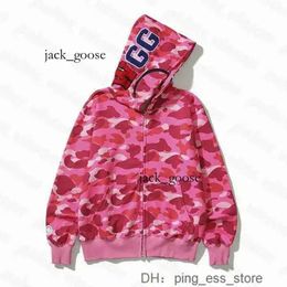 Bapesta Sweatshirts Shark Hoodies Mens Deisigners Hoody Sporty Camouflage Pattern Jacket Man High1 Quality 5U5M 657