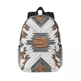 Backpack Urban Tribal Pattern No.8 - Aztec Wood Backpacks Teenager Bookbag Fashion Children School Bags Laptop Rucksack Shoulder Bag