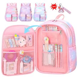 Cute Girls School Bags Children Primary School Backpack Satchel Kids Book Bag Princess Schoolbag Mochila Infantil 2 Szies 240108