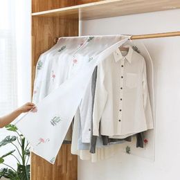 Storage Boxes Dust Cover For Clothes In The Bedroom Hanging On A Floor-standing Hanger To Keep Them Moisture-proof.