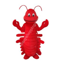 Simulation Lovely lobster Mascot Costume Cartoon Character Outfits Halloween Christmas Fancy Party Dress Adult Size Birthday Outdoor Outfit Suit