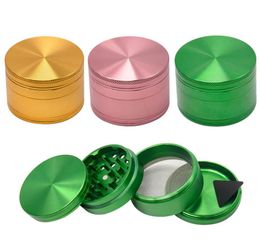 HONEYPUFF Aircraft Aluminium Herbal Herb Tobacco Grinder Large 25 Inch 4 Piece With Diamond Teeth Metal Smoking Grinders9517658