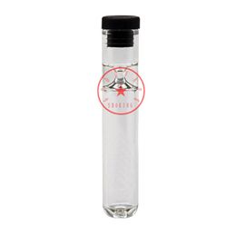 New Style Glass Pipes Tube One Hitter Portable With Cap Bong Herb Tobacco Smoking Cigarette Holder Handpipe Philtre Mouthpiece Catcher Taster Bat Tips DHL