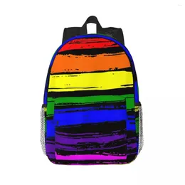 Backpack LGBT Gay Pride Flag Shirt 2024 Backpacks Teenager Bookbag Cartoon Children School Bags Travel Rucksack Shoulder Bag