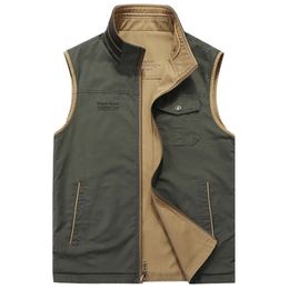 Spring And Autumn Gilet Men Outdoor Men's Sleeveless Vest Casual Clothing Fashion Thermal Business Jackets Man Style 240108