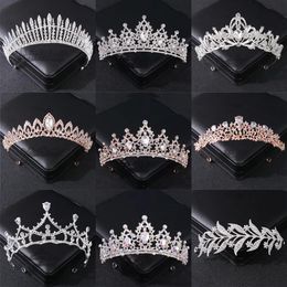 Headpieces Bride Crown Atmosphere Crystal Crown Wedding Dress Headwear Birthday Adults' Ceremony Performance Versatile Rhinestone Hair Band C