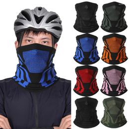 Bandanas Winter Face Mask Cover Neck Warmer Breathable Bicycle Cycling Scarf Outdoor Hiking Windproof For Men Women