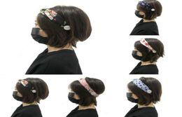 Elastic women039s hair band with buttoned headband knotted boho elastic cross turban headband da3855399964