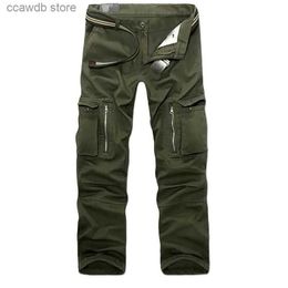 Men's Pants 2023 Autumn Winter New Men's Casual Overalls Men Multi-pocket Plus Size Pants Male Fashion Military Tactical Trousers T240108