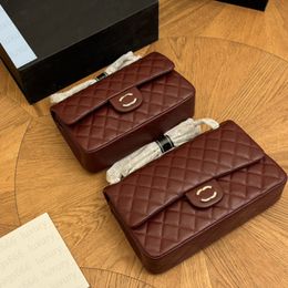 5A Top Quality Fashion Woman shoulder bags Sheepskin Crossbody Bag Caviar Skin Mini Flap Clutch Bags Women Handbag Luxurious Designer Bag Chain Bag with Box 25cm 23cm