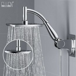 Bathroom 6 8 inch shower head ABS Chrome water saving bathroom rain spa square handheld ELA0871 240108