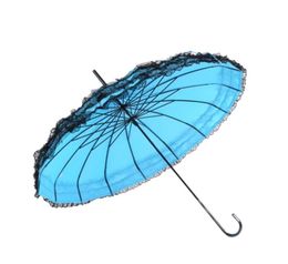 Women Long Handle Colourful Umbrella Sunny And Rain Day Pagoda Lace Umbrellas Fit Gifts Vintage Chinese Style 23 5xn ff5812882