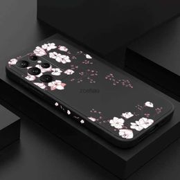 Cell Phone Cases Plum Blossom Field Wind Phone Case For Samsung Galaxy S23 Ultra Case S22 Plus S21 FE A14 A34 A54 A13 A33 A53 A32 A52 Soft CoverL240105