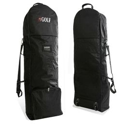 Golf Travel Bag With Wheels Universal Size Heavy-Duty Golf Club Travel Cover For Airlines Golf Aviation Bag 240108