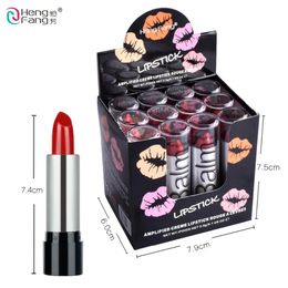 Sets Hengfang Brand 12pcs/set Red Lipstick Lasting Moisturizing Nutritious Lip Sticks Lip Balm Lips Makeup Batom with Box