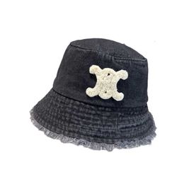 Designer Ball Caps Version: Children make fisherman hats, old sunshade hats, Triumphal Arch, trendy brand, high summer, same style for outings, washed net red denim 5W3N