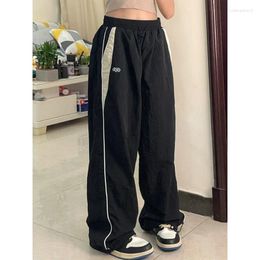 Women's Pants WEIRDO Y2K Baggy Women Streetwear 90s Wide Leg Sweatpants Summer Patchwork Korean Style Vintage Joggers Trousers