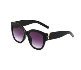 Luxury Sunglasses for Women and Men Designer Logo Y59 Same Style Glasses Classic Cat Eye Narrow Frame Butterfly Glasses