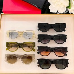 Sunglasses Designer Women Lunette Cats Eye Goggles Thickened Frame Acetate1 1 Model Sl573 Trendy Womens High-end Glasses for