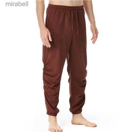 Men's Pants Mens Cotton Linen Retro Ankle Banded Pants Halloween Cosplay Renaissance Mediaeval Viking Pirate Costume Loose Casual Trousers YQ240108