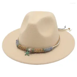 Berets Jazz Top Hat Little Star Woven Accessories Wide Brim Women Men Party Fedora Panama Felt Cap Sombreros De Mujer