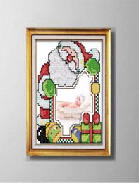 SANTA CLAUS po frame lovely cartoon painting counted printed on canvas DMC 14CT 11CT Cross Stitch Needlework Set Embroidery kit9641055