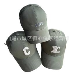 Designer Ball Caps Correct CE Home~High Quality Correct Letter Salted Vegetable Green Baseball Hat High end Flowing Net Red Versatile Couple Hat 63R5