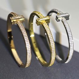 18k gold plated bangle designer chains woman bangle u geometry letter gold bracelets anniversary party versatile bracelet set gift