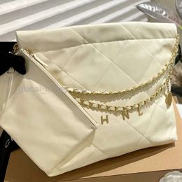 10A Mirror Quality Luxury bag designers Mini Bucket Bags 22 handbag 35cm shopping Calfskin Quilted Tote Black Purse Womens Shoulder Silver Chain Bag silver yellow