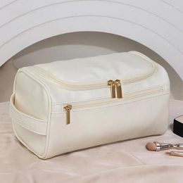 Cosmetic Bags Suspensibility Large Capacity PU Leather Waterproof Bag Multifunctional Portable Travel Skincare Toiletries Storage