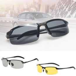 Sunglasses Night Vision Beach Shading Geometric Women Day Driver's Eyewear Winter