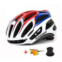 SUPERIDE Integrally-molded Mountain Road Bike Helmet Sports Racing Riding Cycling Helmet Men Women Ultralight MTB Bicycle Helmet 240106