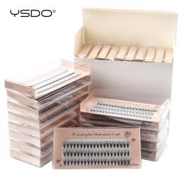 Brushes YSDO Eyelash Extension Wholesale 5/10/20/30/50 Boxes Individual Lashes Makeup C Curl False Eyelashes In Bulk 20D Cluster Lashes