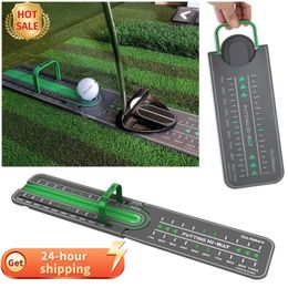 Golf Precision Distance Putting Drill Golf Putting Green Mat Putting Ball Pad Mini Putting Training Aids Golf Accessories 240108